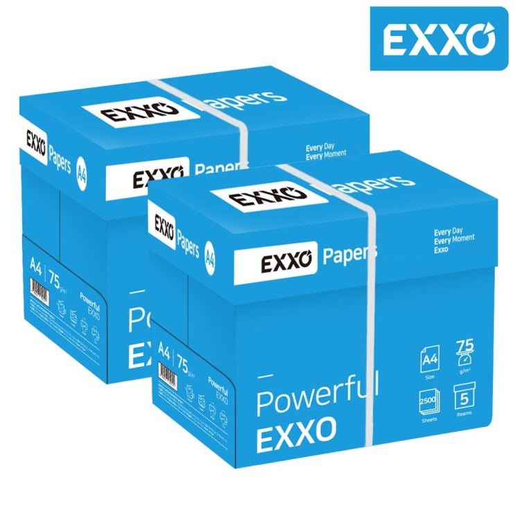 인기있는 엑소(EXXO) A4 복사용지(A4용지) 75g 2BOX(5000매) 좋아요 인기있는 엑소(EXXO) A4 복사용지(A4용지) 75g 2BOX(5000매) 좋아요