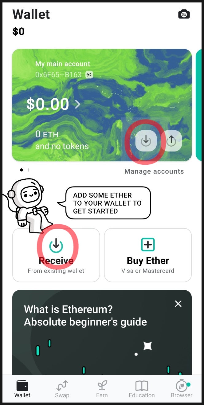 가상화폐 지갑만들기 마이이더월렛 지갑주소 확인하기 : 네이버 블로그