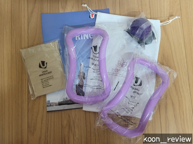  [운동용품] 유니크스포츠앤바디 요가링, 압박스타킹과 함께 사용하기
