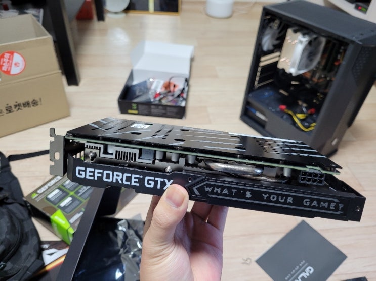 갤럭시 GALAX 지포스 GTX 1660 SUPER EX OC D6 6GB 그래픽카드 BLACK