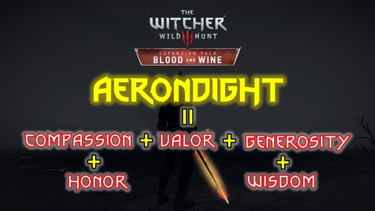 Witcher 3 Sword Aerondight - Quickest path to get / 위쳐 3 에이론다이트 - 가장 빨리 받는 경로