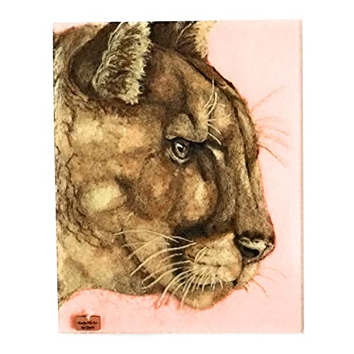 후기가 정말 좋은 Cougar Cougar Cougar Portrait-Picture of Wool Pinfelt, 본상품 추천해요