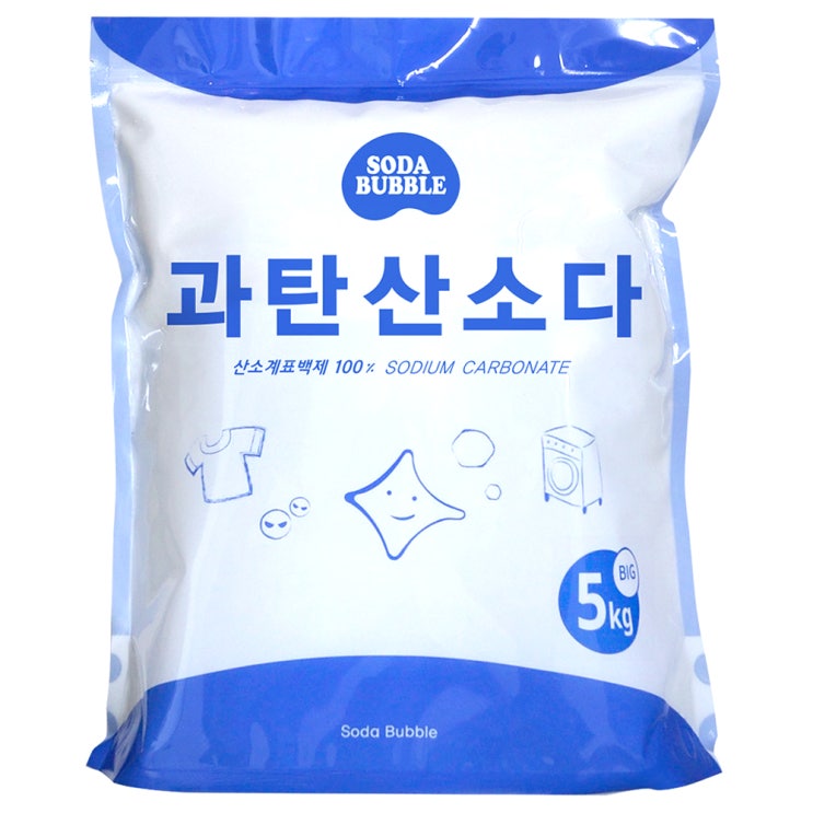 리뷰가 좋은 소다버블 과탄산소다 산소계 표백제, 5kg, 1개(로켓배송) ···