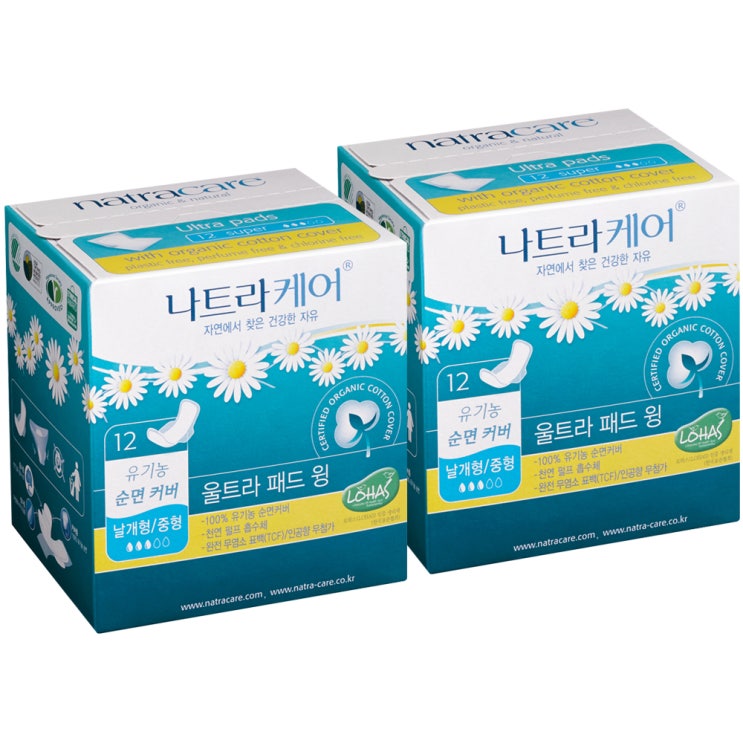 많이 팔린 나트라케어 울트라 패드 윙 중형 생리대 날개형, 12매입, 2팩(로켓배송) ··· 많이 팔린 나트라케어 울트라 패드 윙 중형 생리대 날개형, 12매입, 2팩(로켓배송) ···