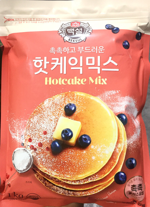  간식으로 핫케익가루로 팬케익 만들기