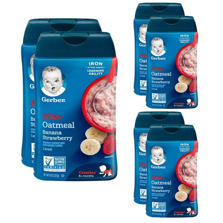 최근 많이 팔린 Gerber 릴 비츠 분말이유식 227g, 6개, 오트밀 + 바나나 + 딸기 (Oatmeal + Banana + Strawberry) 좋아요 최근 많이 팔린 Gerber 릴 비츠 분말이유식 227g, 6개, 오트밀 + 바나나 + 딸기 (Oatmeal + Banana + Strawberry) 좋아요