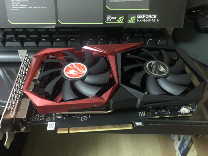 컬러풀 지포스 GTX1050 Ti 토마호크 OC D5 4G 그래픽카드