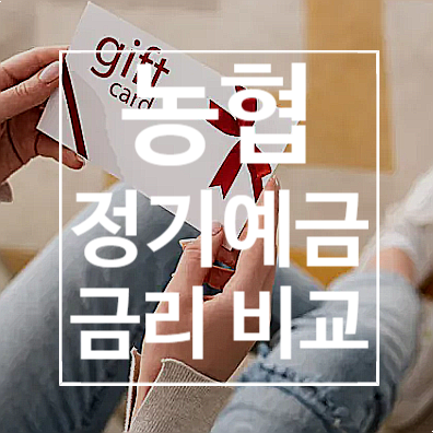  농협 정기예금 금리 비교 및 가입 주의점