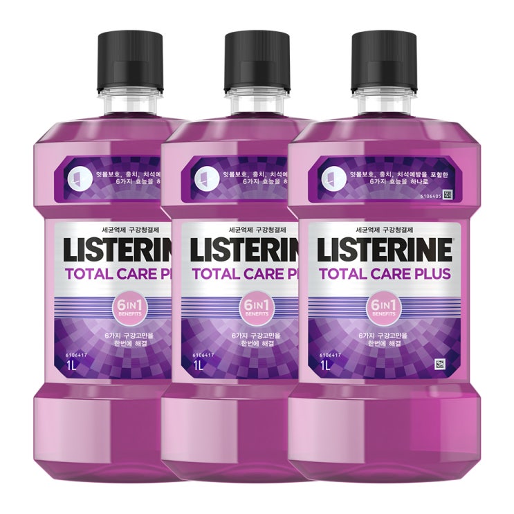 리뷰가 좋은 리스테린 토탈케어플러스 구강청결제, 1000ml, 3개(로켓배송) 좋아요 리뷰가 좋은 리스테린 토탈케어플러스 구강청결제, 1000ml, 3개(로켓배송) 좋아요