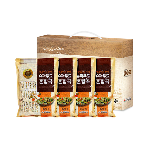 리뷰가 좋은 온새미로 슈퍼푸드 슈퍼푸드 혼합곡 800g x 4p 선물세트, 1세트(로켓배송) 좋아요 리뷰가 좋은 온새미로 슈퍼푸드 슈퍼푸드 혼합곡 800g x 4p 선물세트, 1세트(로켓배송) 좋아요