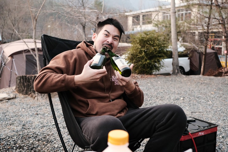 날 좀 풀려서 동계 폭식 캠핑 (at 밀양댐 스쿨 오토캠핑장)