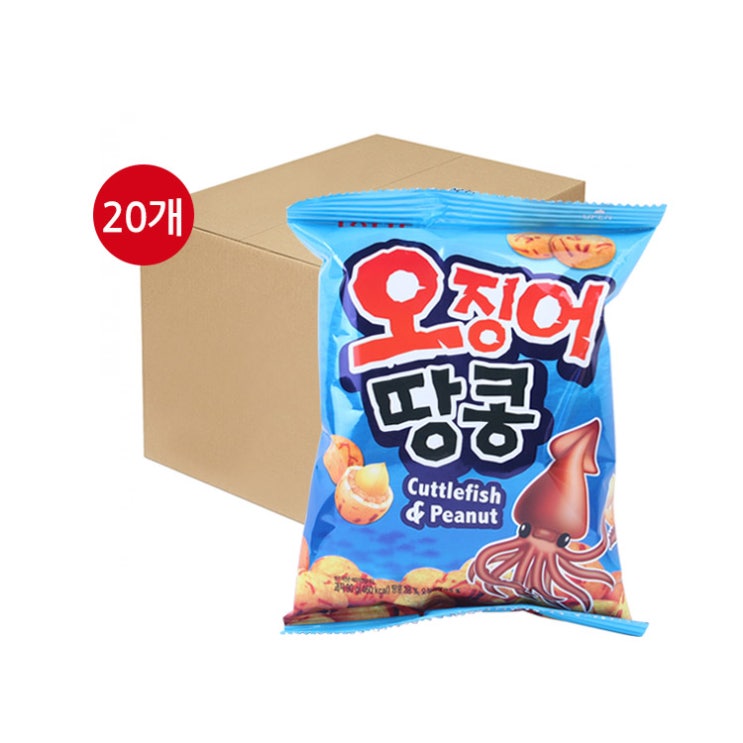 선택고민 해결 롯데 오징어땅콩 90g x 20개(한박스), 단품 추천해요