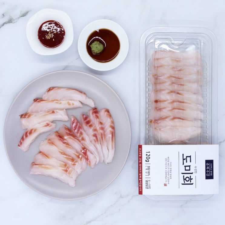 요즘 인기있는 국내산 숙성 제철 참돔회 120g (초장간장생와사비증정), 1팩 ··· 요즘 인기있는 국내산 숙성 제철 참돔회 120g (초장간장생와사비증정), 1팩 ···