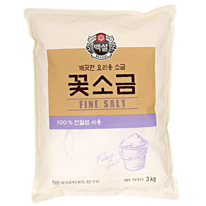 인지도 있는 CJ제일제당 백설 꽃소금, 3kg, 1개 좋아요 인지도 있는 CJ제일제당 백설 꽃소금, 3kg, 1개 좋아요