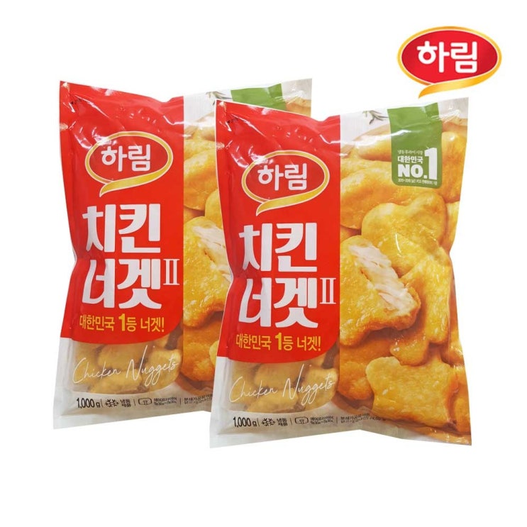 선호도 좋은 하림 치킨너겟(2) 1kg x 2개 추천합니다