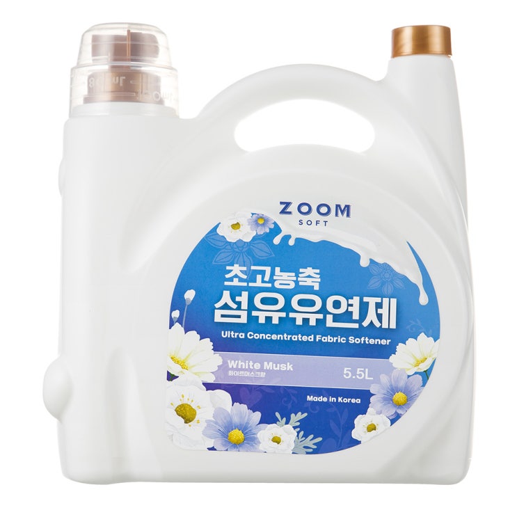 인지도 있는 줌 엑스퍼트 화이트머스크향 초고농축 섬유유연제, 5.5L, 1개(로켓배송) 좋아요