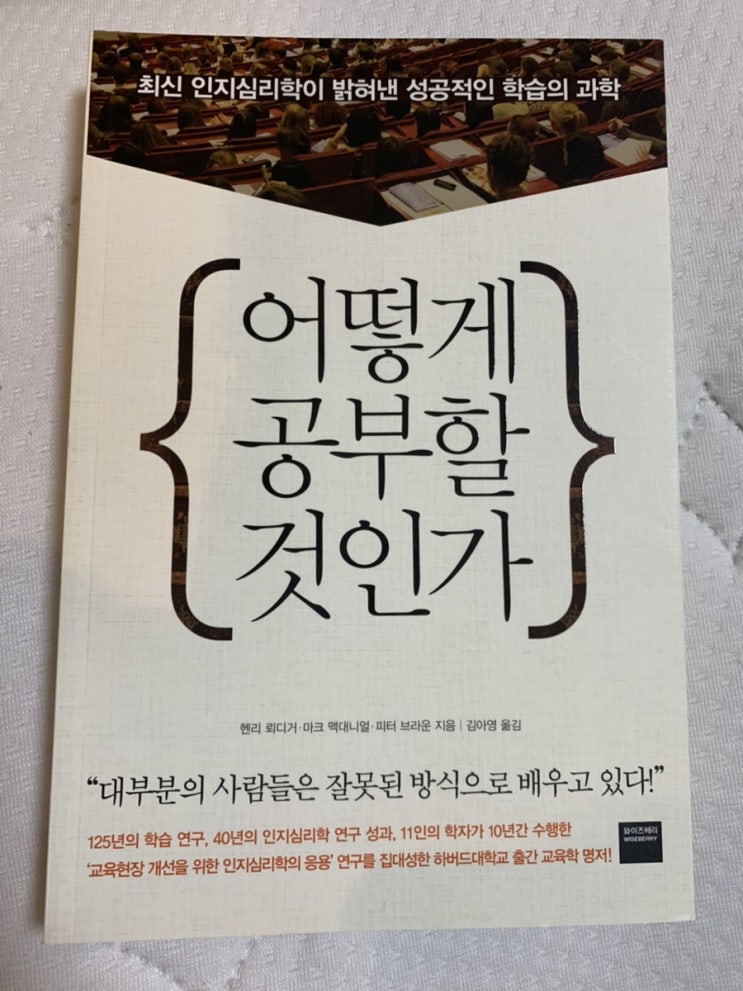  어떻게 공부할 것인가(핸리 뢰디거) 독서후기