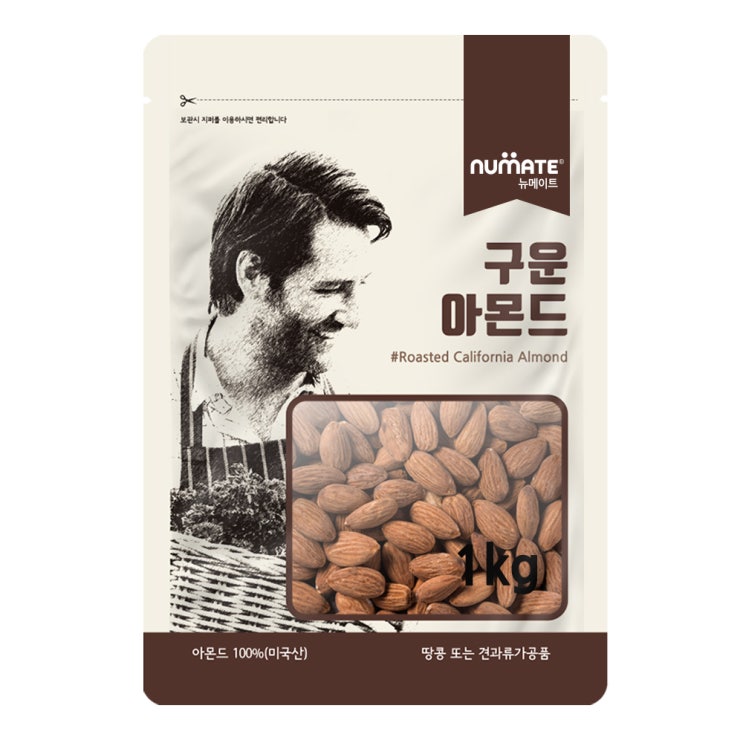 당신만 모르는 뉴메이트 구운 아몬드, 1kg, 1개(로켓배송) 좋아요