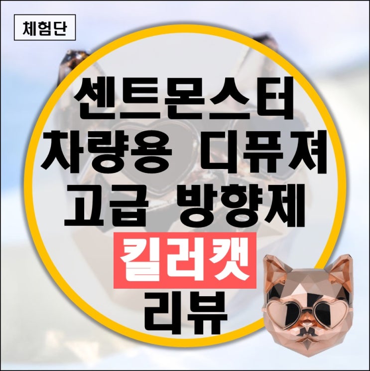 새차 선물용 차량용 방향제 센트몬스터 킬러캣 고급 디퓨져 후기