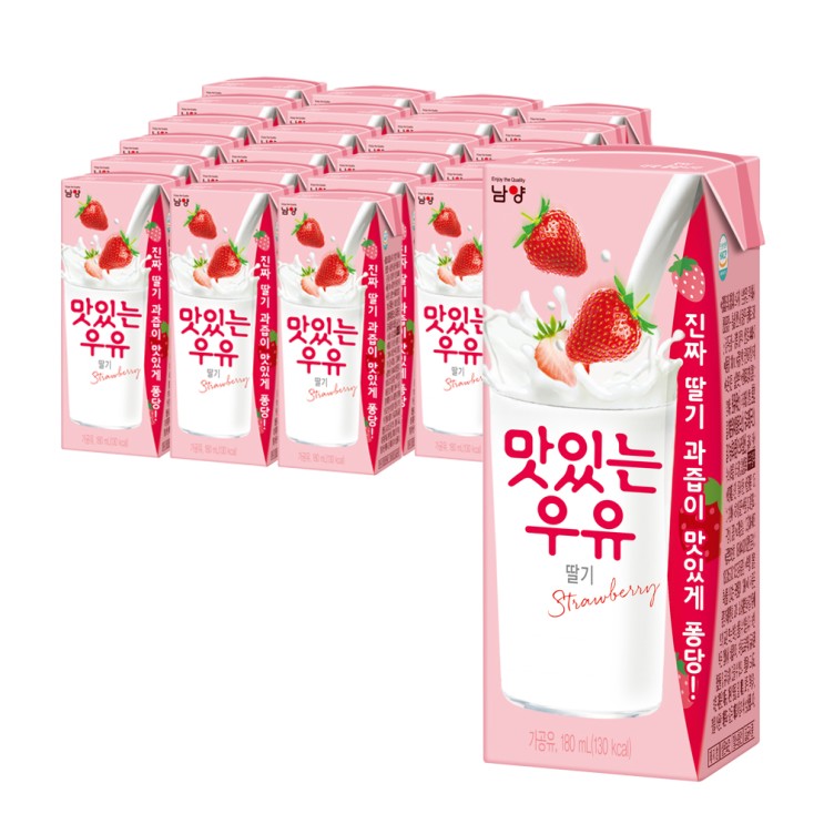 최근 인기있는 맛있는 우유GT 딸기우유, 180ml, 24개 ···