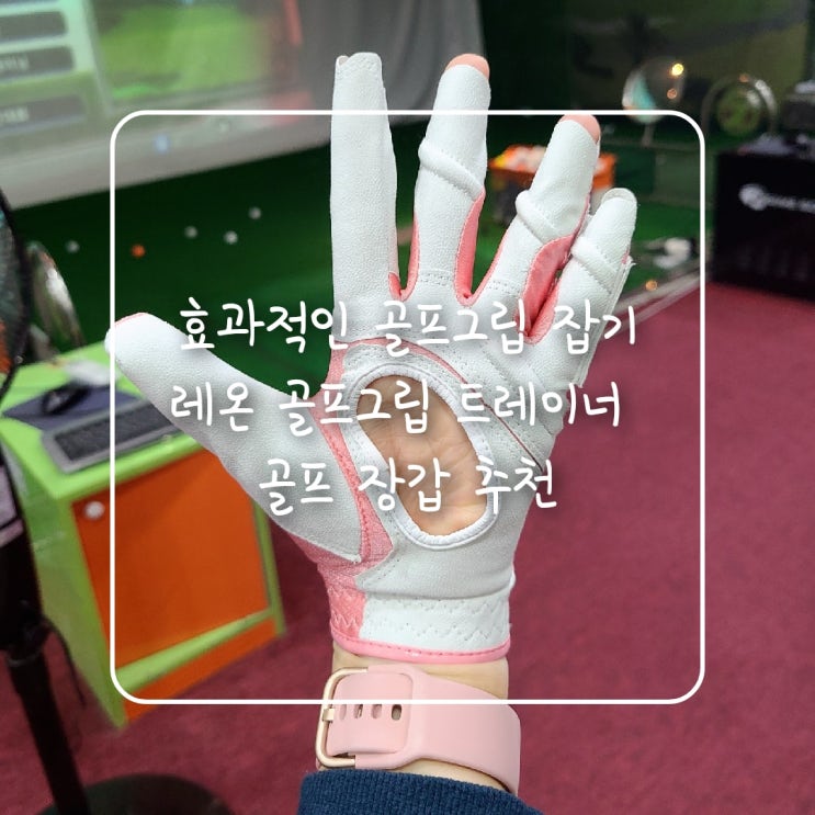  레온 골프그립 트레이너 장갑으로 올바른 골프 그립을 잡아봐요 :)