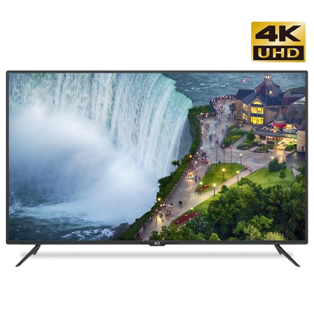  에이스 55인치 TV 4K UHD 삼성패널 고화질 스탠드 무료설치, 와이드뷰 55인치TV 제품만 받기