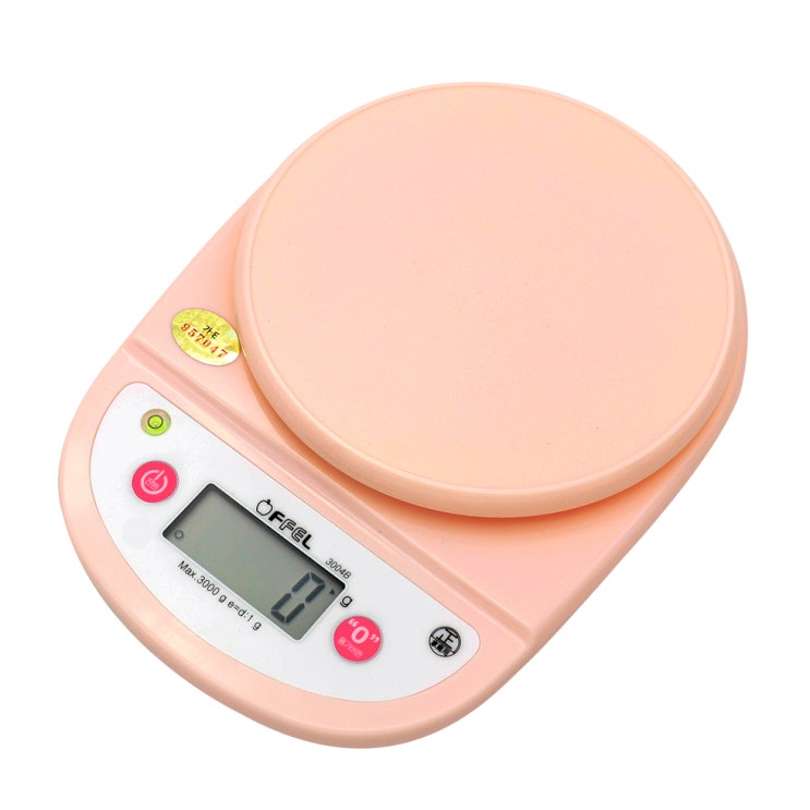 많이 팔린 오펠 3kg 대용량 주방저울 OF-3004B, 베이비핑크(로켓배송) ··· 많이 팔린 오펠 3kg 대용량 주방저울 OF-3004B, 베이비핑크(로켓배송) ···