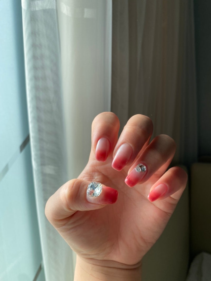 센텀네일 해운대네일 엠씨네일 센텀점에서 봄젤네일 한 후기 : 네이버 블로그, image size:800x1067