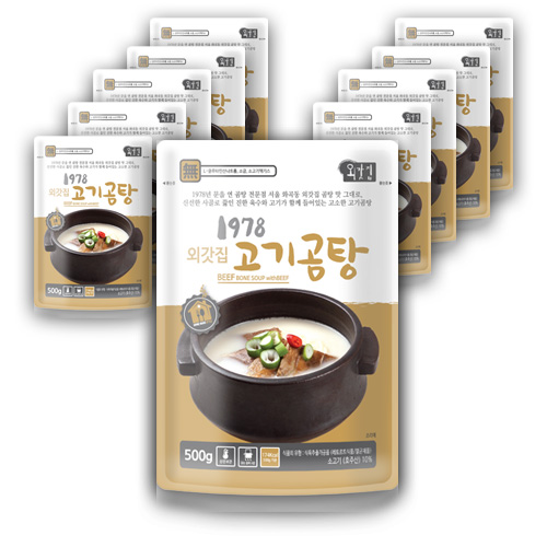 최근 인기있는 1978 외갓집 고기곰탕, 500g, 10개입(로켓배송) ···