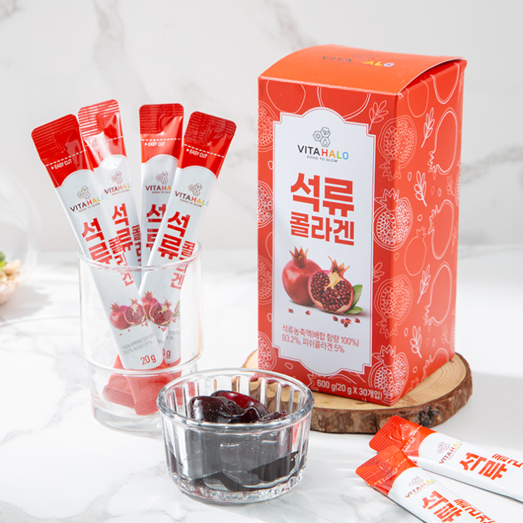 후기가 좋은 비타할로 석류 콜라겐 젤리 스틱, 20g, 30개입(로켓배송) 좋아요 후기가 좋은 비타할로 석류 콜라겐 젤리 스틱, 20g, 30개입(로켓배송) 좋아요