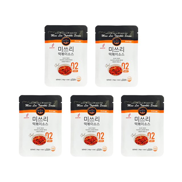 인기 많은 미쓰리 떡볶이소스 02 보통맛, 50g, 5개(로켓배송) ··· 인기 많은 미쓰리 떡볶이소스 02 보통맛, 50g, 5개(로켓배송) ···