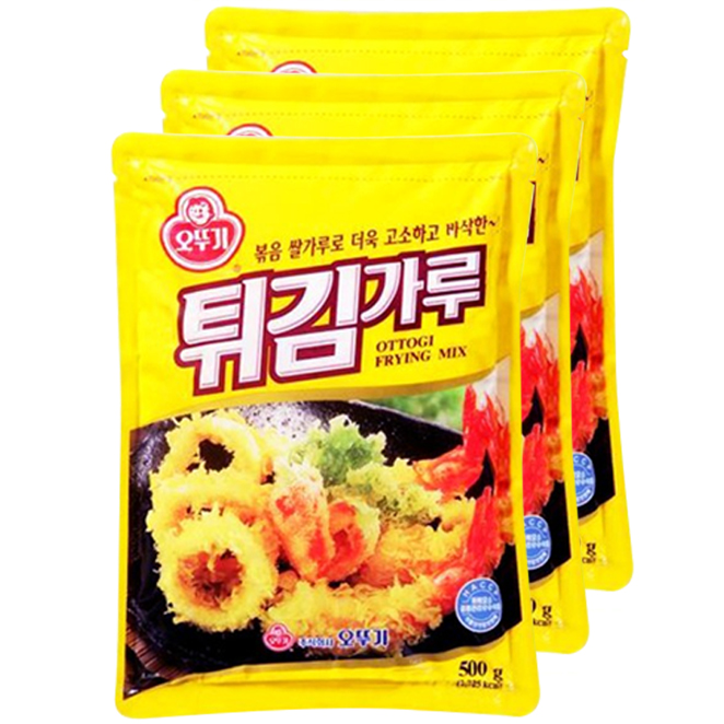 후기가 정말 좋은 오뚜기 튀김가루, 500g, 3개 ···