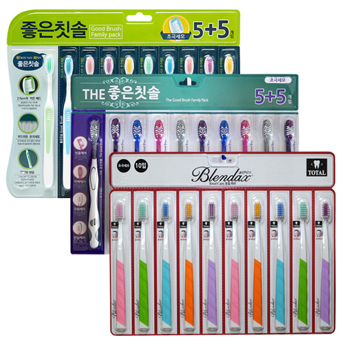 잘나가는 바른생활 초극세모 좋은칫솔 10p + 더좋은칫솔 10p + 블렌탁스 토탈케어 칫솔 10p, 1세트(로켓배송) 추천합니다 잘나가는 바른생활 초극세모 좋은칫솔 10p + 더좋은칫솔 10p + 블렌탁스 토탈케어 칫솔 10p, 1세트(로켓배송) 추천합니다