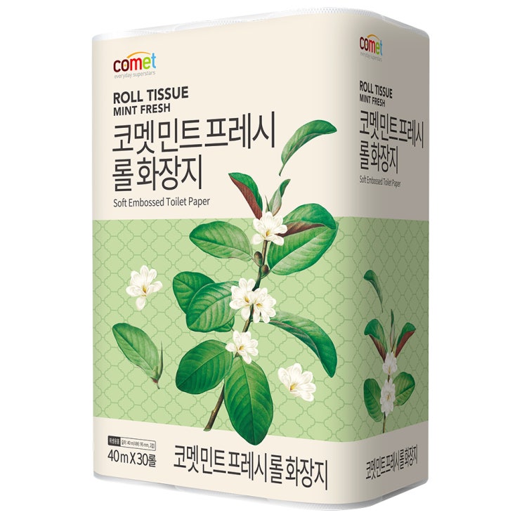 인지도 있는 코멧 민트 프레시 2겹 롤화장지 40m, 30롤, 1개(로켓배송) 추천합니다 인지도 있는 코멧 민트 프레시 2겹 롤화장지 40m, 30롤, 1개(로켓배송) 추천합니다