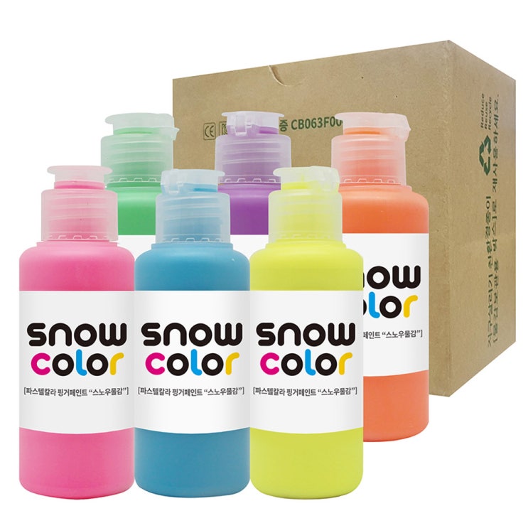 선택고민 해결 스노우키즈 스노우 유아물감 세트 캡 랜덤발송, 70ml, 6색(로켓배송) ··· 선택고민 해결 스노우키즈 스노우 유아물감 세트 캡 랜덤발송, 70ml, 6색(로켓배송) ···