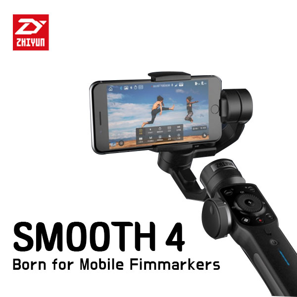 가성비 뛰어난 ZHIYUN 지윤텍 스무스 4 SMOOTH 스마트폰 액션카메라용 3축 짐벌, 블랙 추천해요