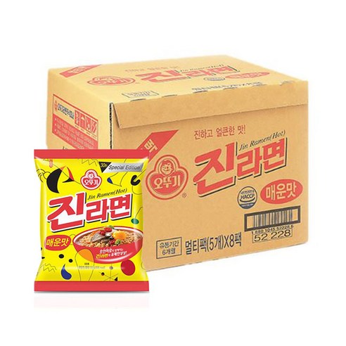 가성비갑 오뚜기 진라면 멀티 매운맛 1박스 (40개), 40개입 추천합니다 가성비갑 오뚜기 진라면 멀티 매운맛 1박스 (40개), 40개입 추천합니다
