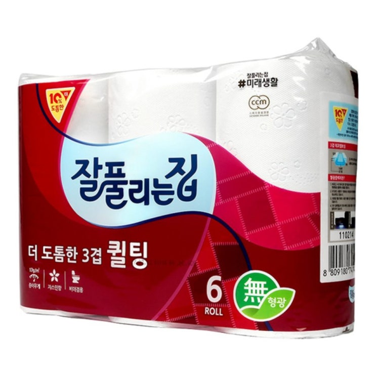 [할인정보] 잘풀리는집 더도톰한 3겹 퀼팅 롤화장지 25m 5,300 원~* 
