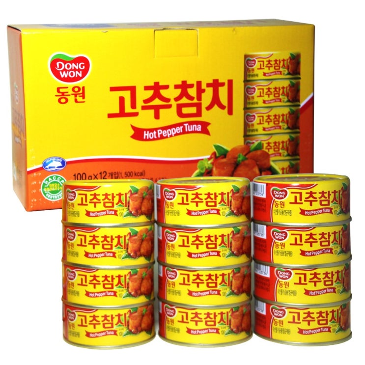 선택고민 해결 동원 고추참치 캔, 100g, 12개 좋아요 선택고민 해결 동원 고추참치 캔, 100g, 12개 좋아요