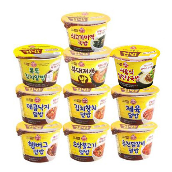 요즘 인기있는 오뚜기 컵밥 햄버그+오삼불고기+닭갈비+낙지+김치참치+제육+알밥+부대찌개+설렁탕+미역국, 1세트 추천해요 요즘 인기있는 오뚜기 컵밥 햄버그+오삼불고기+닭갈비+낙지+김치참치+제육+알밥+부대찌개+설렁탕+미역국, 1세트 추천해요
