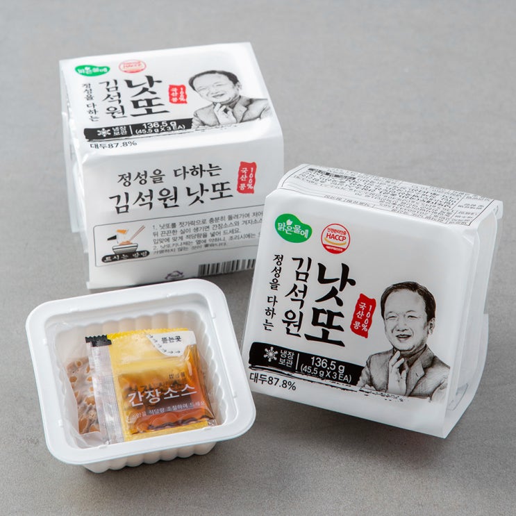 인지도 있는 맑은물에 김석원 백태 낫또 6개입, 45.5g, 6개(로켓배송) 좋아요 인지도 있는 맑은물에 김석원 백태 낫또 6개입, 45.5g, 6개(로켓배송) 좋아요
