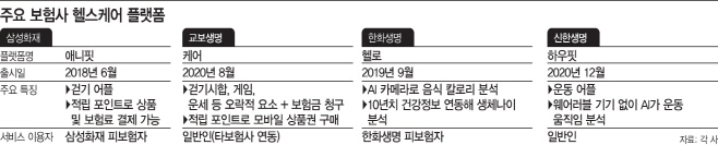 건강관리까지 챙겨주는 보험사들…헬스케어 춘추전국시대 개막 건강관리까지 챙겨주는 보험사들…헬스케어 춘추전국시대 개막