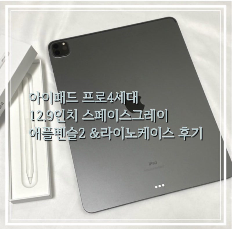 아이패드 프로4세대 12.9인치 스페이스그레이, 애플펜슬2 구매후기 & 라이노케이스 추천