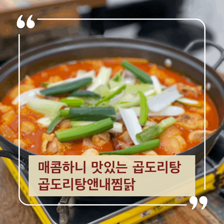  안산 곱도리탕 느끼하지 않고 자꾸 땡기는 곱도리탕앤내찜닭