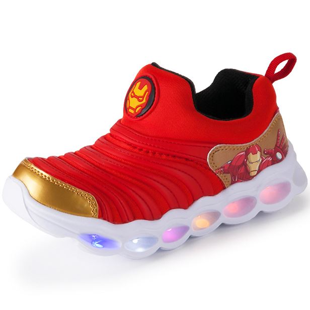  [할인추천] 베스트로드 마블 캡틴아메리카 스파이더맨 아이언맨 LED 번데기 국민 운동화 16,900 원 11% 할인~*