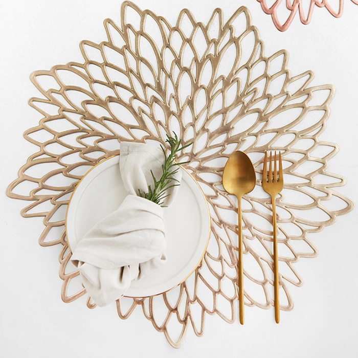가성비갑 푸코 히비스커스 테이블매트 4p, 골드, 38 x 38 cm(로켓배송) ··· 가성비갑 푸코 히비스커스 테이블매트 4p, 골드, 38 x 38 cm(로켓배송) ···