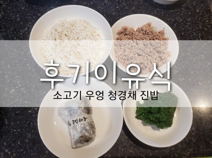  쌍둥이 후기 이유식 만들기 (소고기우엉청경채진밥) 후기 이유식 스케줄 및 분유량