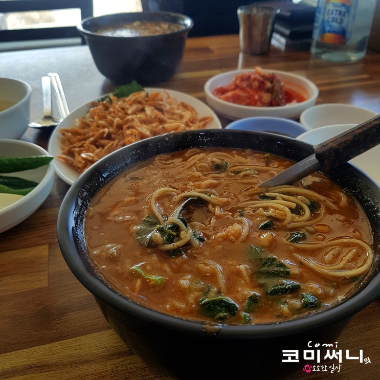 [충남 예산 여행] 예당 저수지 민물 어죽 맛집 대흥식당 (민물새우튀김 별미)