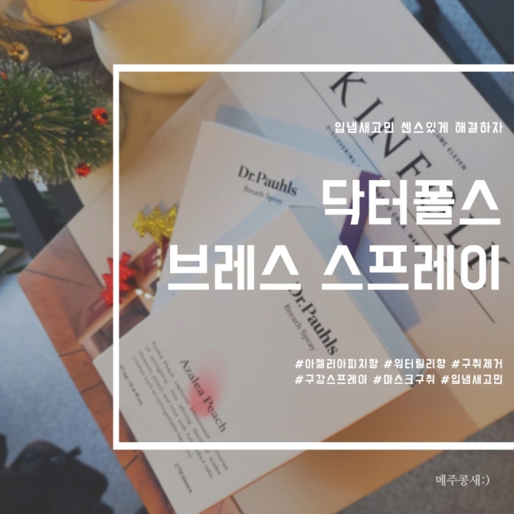  마스크 구취 입냄새제거 숨결에 완성하는 에티켓 / 닥터폴스 브레스 스프레이