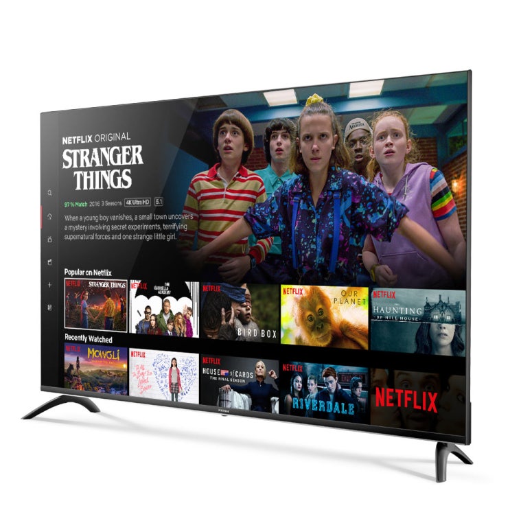  PRISM UHD RGB 109.22cm 스마트 TV PT43UL, 스탠드형
